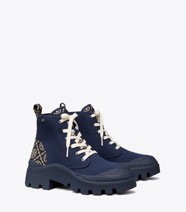 Blue Canvas Boots | Sale | Tory Burch