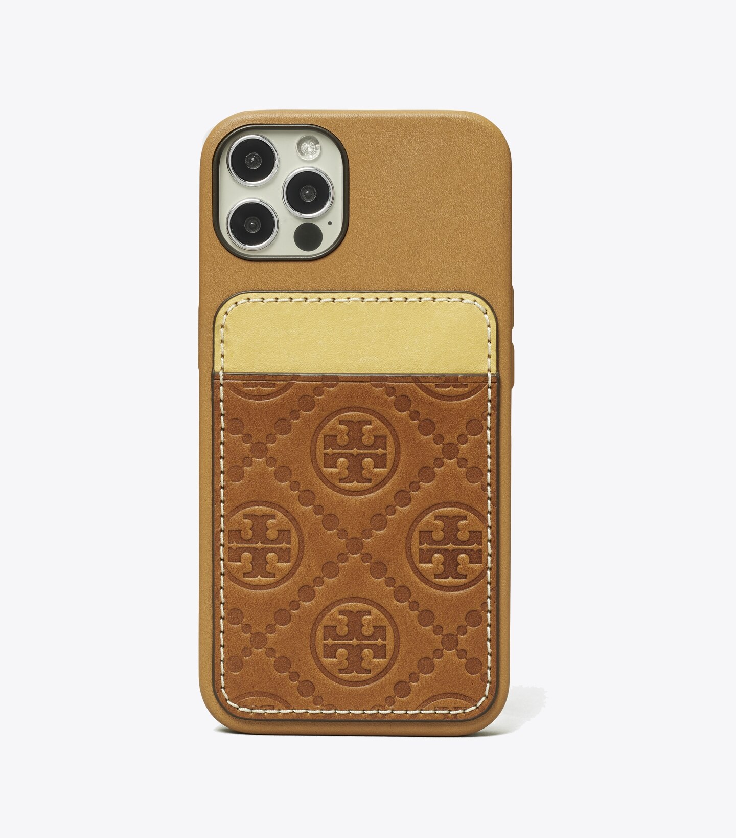 T Monogram Card Pocket Phone Case