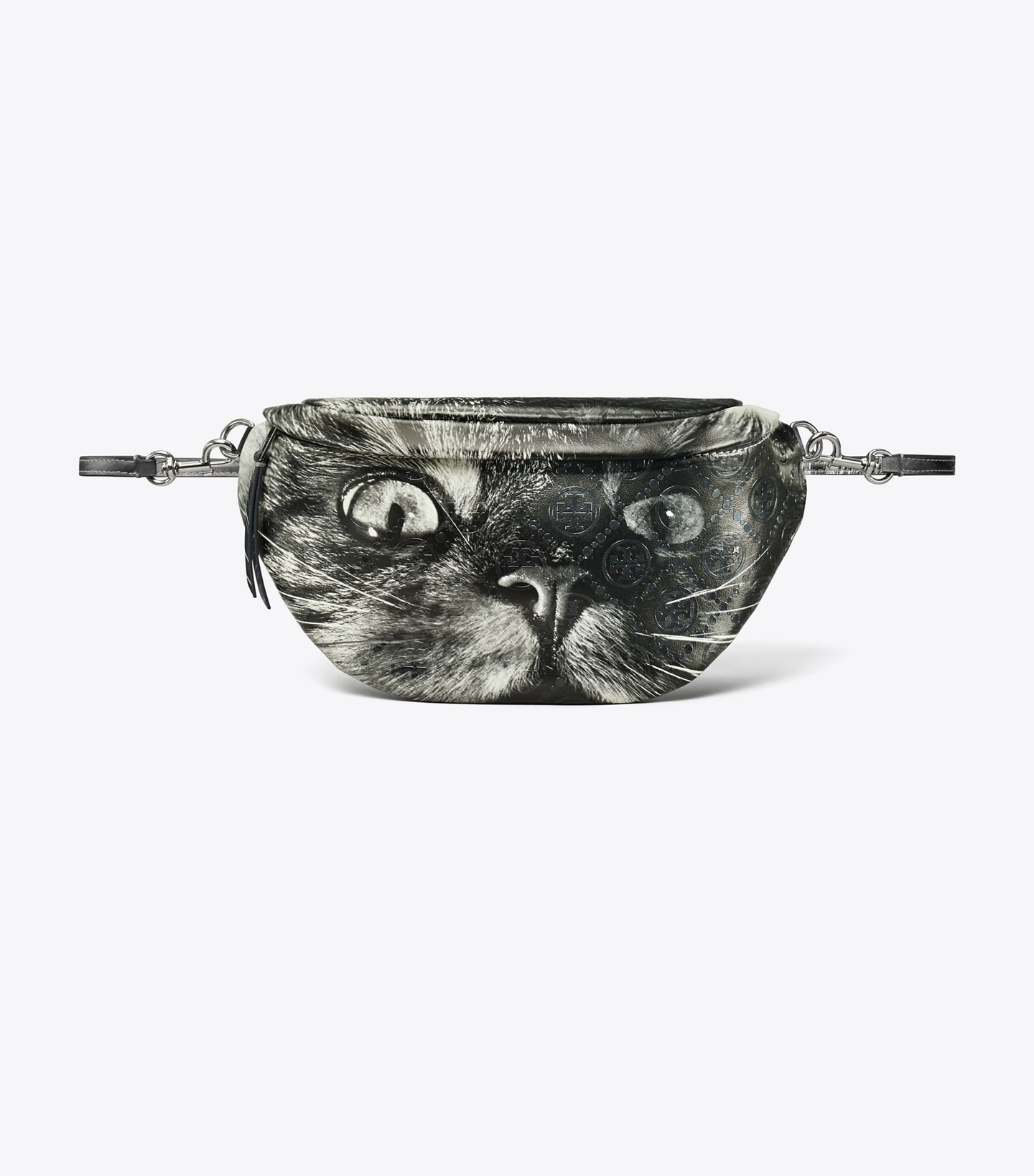 T Monogram Cat Printed Belt Bag