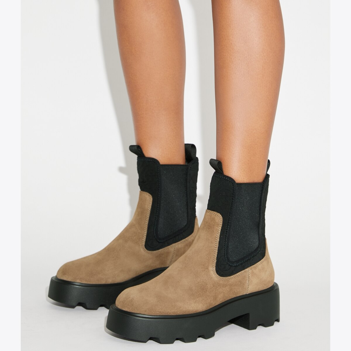 T Monogram Chelsea Lug Boot: Women's Designer Ankle Boots | Tory Burch