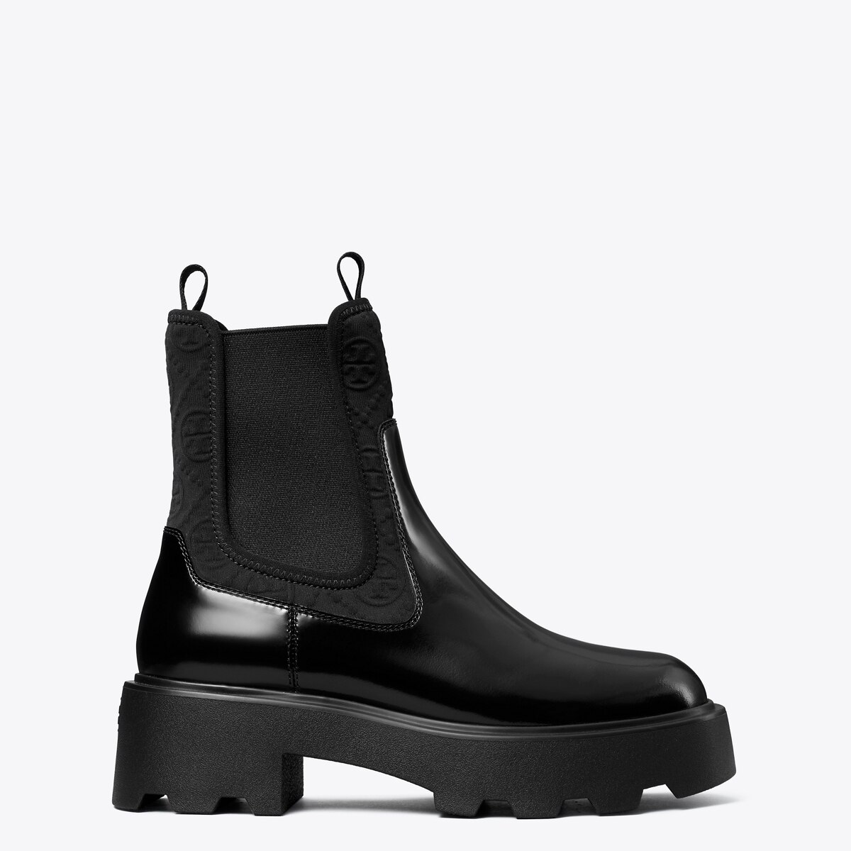T Monogram Chelsea Lug Boot: Women's Shoes | Ankle Boots | Tory