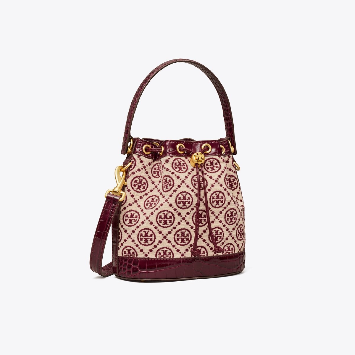 Tory Burch Women's T Monogram Chenille Shoulder Handbag 