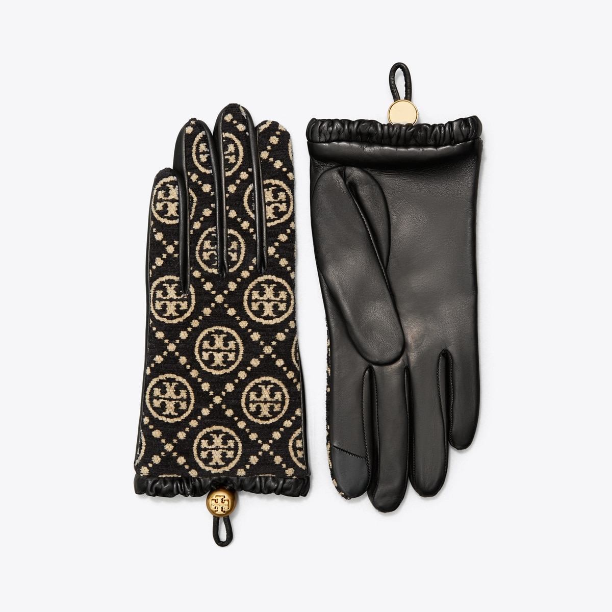 Louis Vuitton Monogram Womens Gloves Gloves, Beige