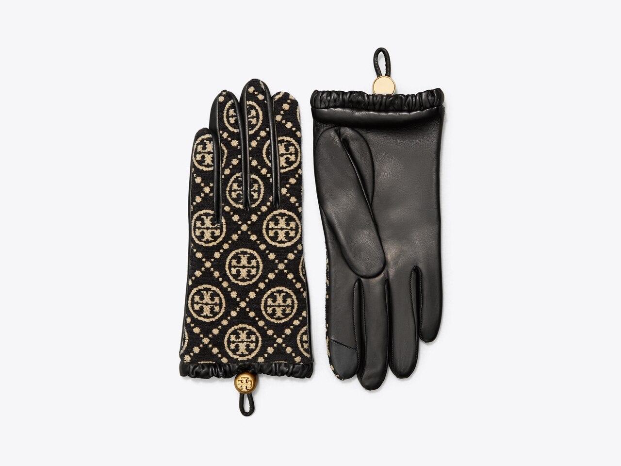 Louis Vuitton Monogram Womens Gloves Gloves, Beige