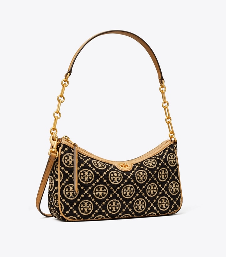 Tory Burch, Bags, Tory Burch Black And Gold Leather Purse