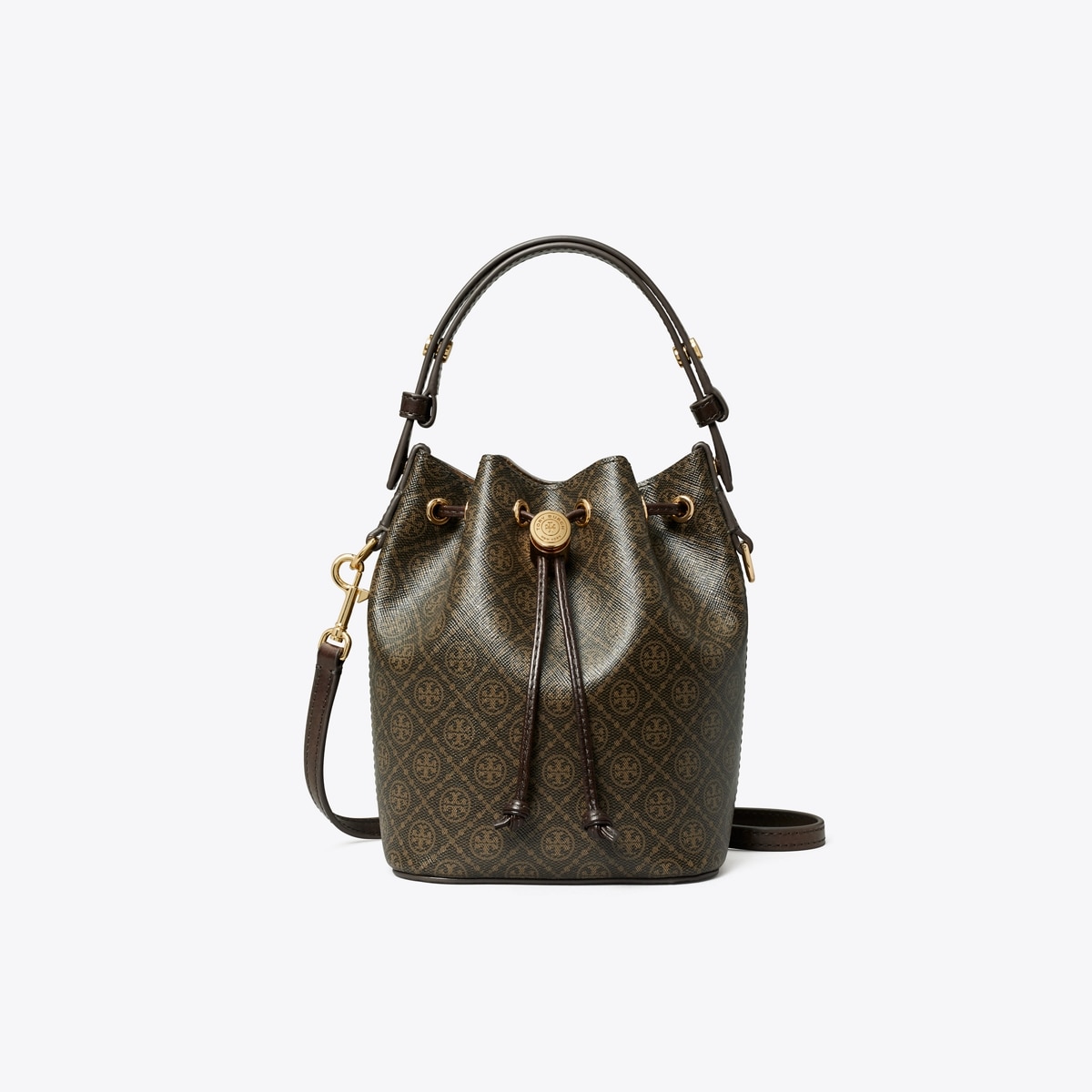 【Tory Burch】Mini T Monogram Bucket Bag バケットバッグ Mini T Monogram Bucket Bag: Women's Handbags | Crossbody