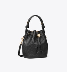 T Monogram Coated Canvas Mini Bucket Bag: Women's Designer