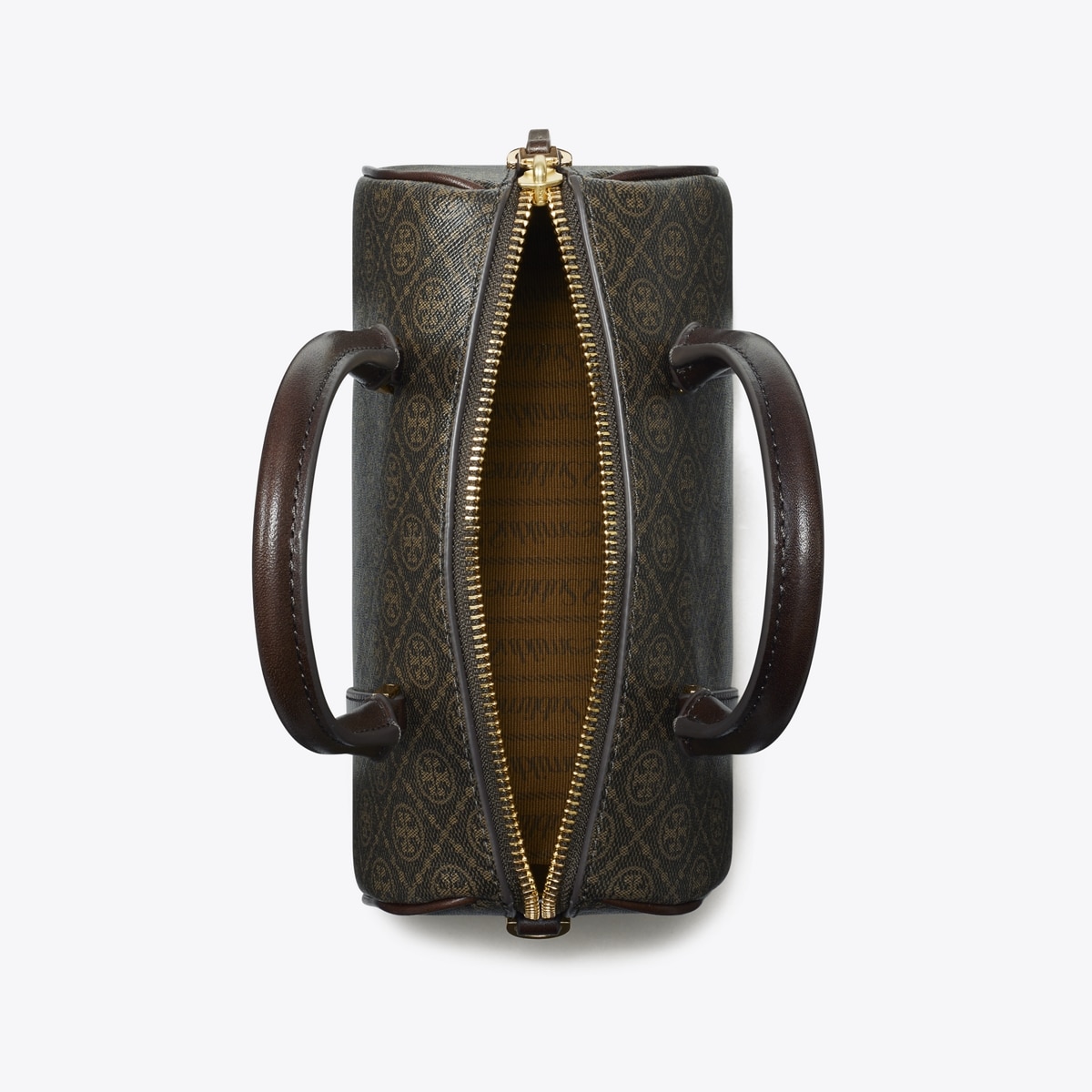 【Tory Burch】 T MONOGRAM PETITE BARREL BAG ◆国内発送◆ T Monogram Coated Canvas Petite Barrel Bag: Women's Designer