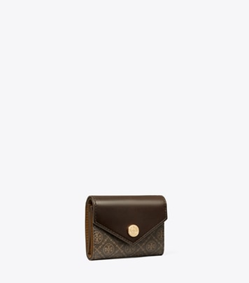 T Monogram Leather Zip Slim Wallet: Women's Wallets & Card