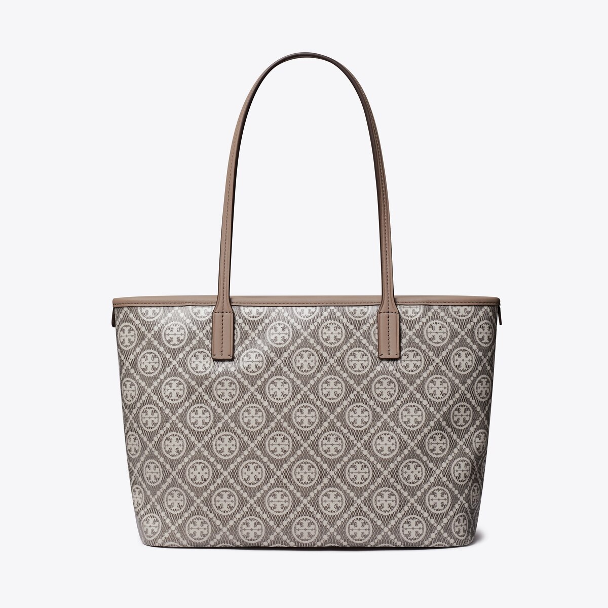 T Monogram Coated Jacquard Small Zip Tote: Women's Designer Tote