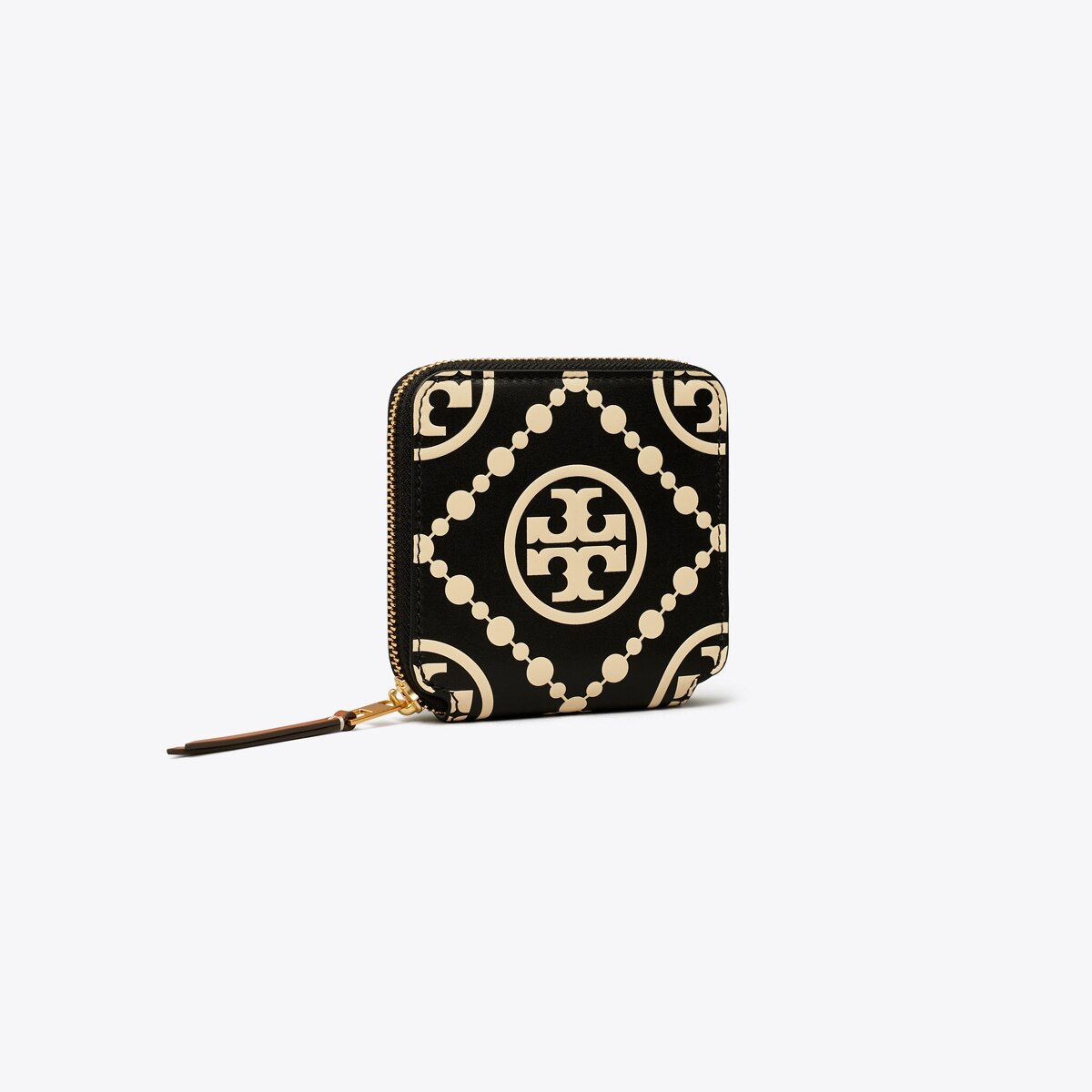 Tory Burch T Monogram Leather Bifold Wallet in Green