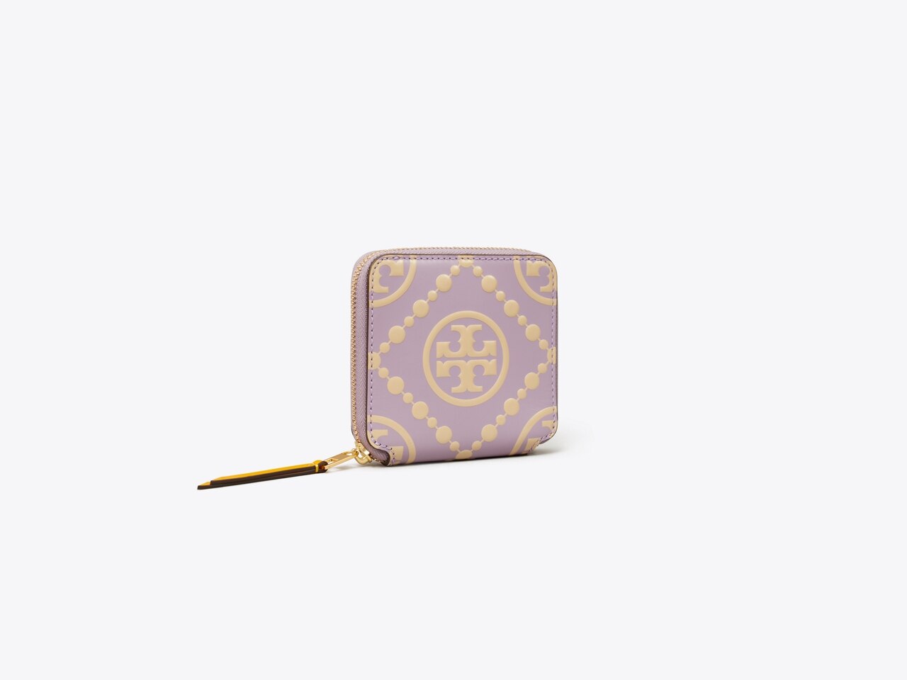 Tory Burch T Monogram Patent Embossed Bi-Fold Wallet