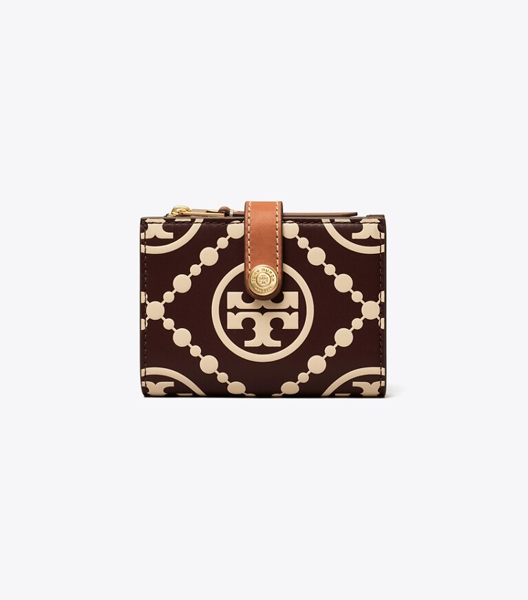 TORY BURCH★ＴレザーMonogram Embossed バイフォ-ルド Wallet t-monogram-contrast-embossed-