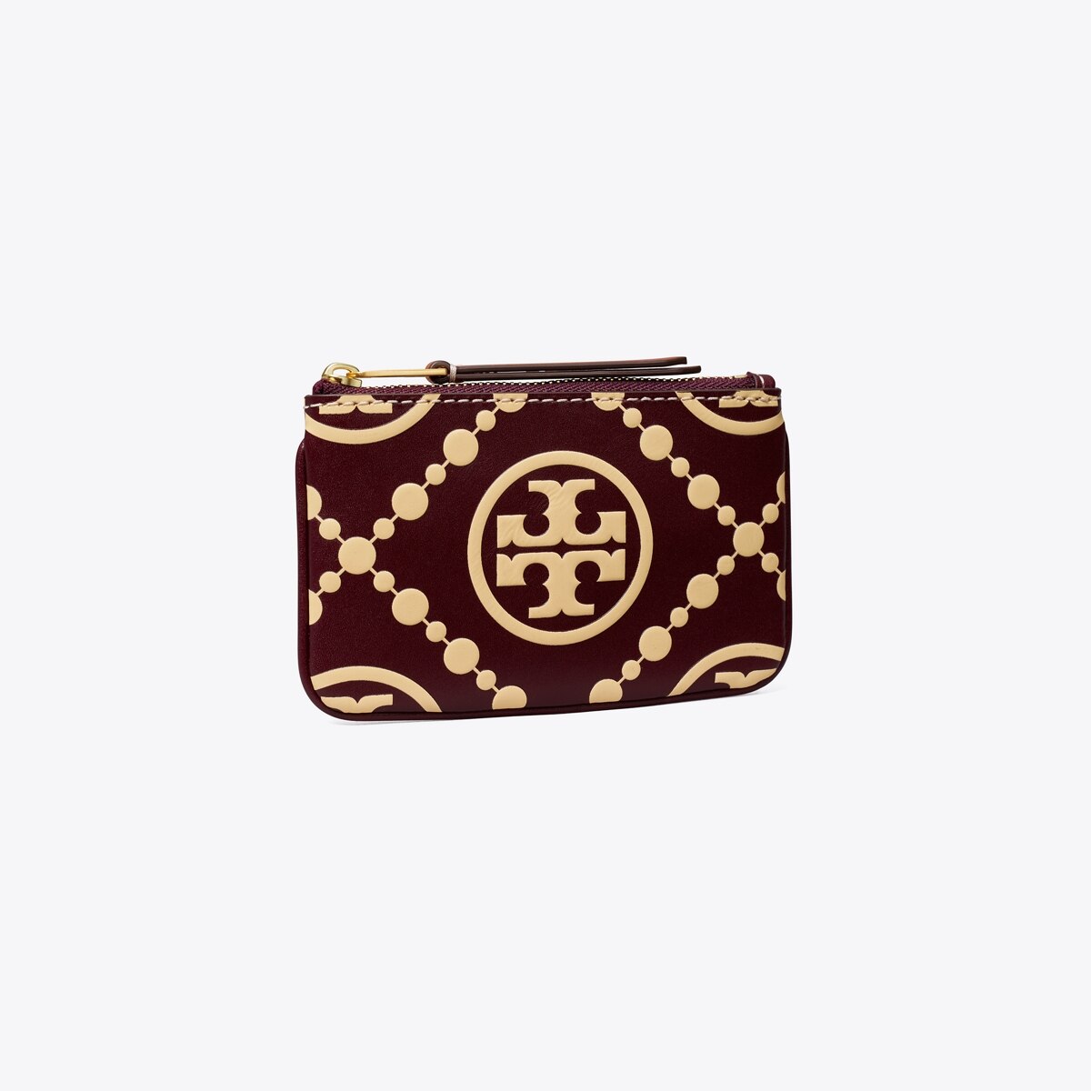 tory burch monogram card case key fob