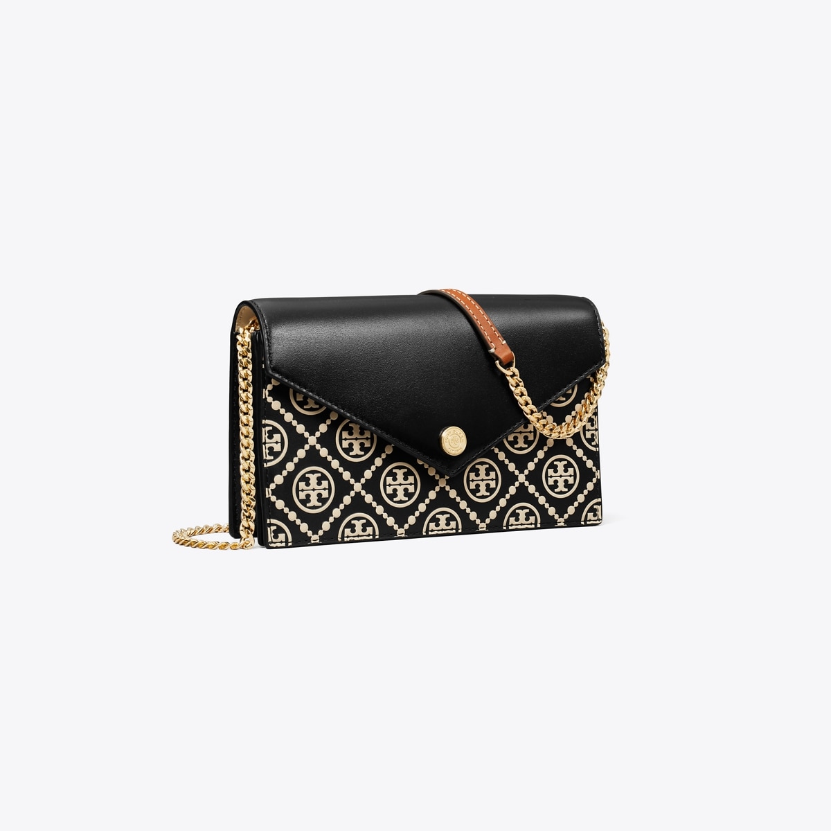 ToryBurch ★ T Monogram Contrast Embossed Envelope Wallet T Monogram Contrast Embossed Envelope Wallet: Women's