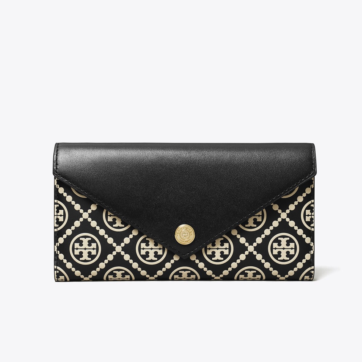 【Tory Burch】T Monogram Small Envelope Wallet ◆国内発送◆ T Monogram Contrast Embossed Envelope Crossbody: Women's