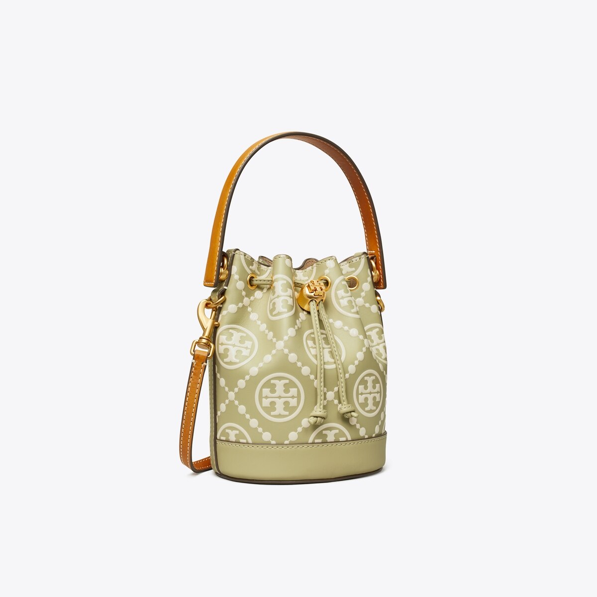 T Monogram Contrast-Embossed Mini Bucket Bag: Women's Designer Crossbody  Bags | Tory Burch