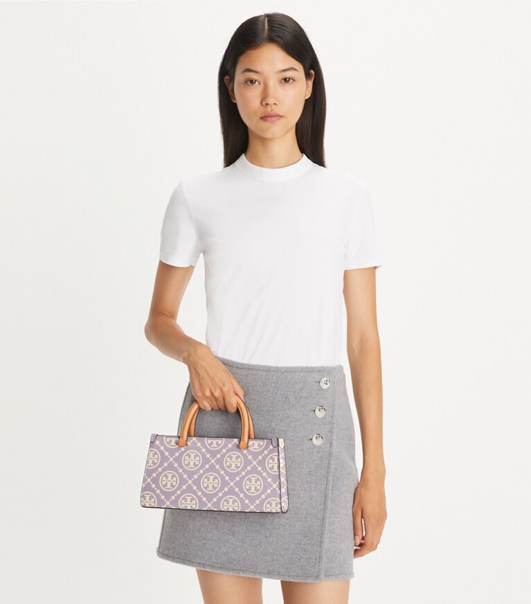 【TORY BURCH】Tモノグラム イーストウエスト スモール トート Tモノグラム イーストウエスト スモール トートバッグ