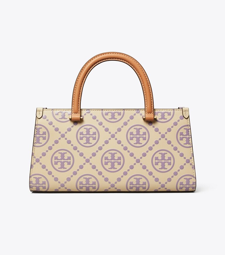 トートバッグ [ToryBurch]T MONOGRAM CONTRAST EMBOSSED SMALL TOTE BAG T Monogram Contrast Embossed Small East-West Tote: Women's