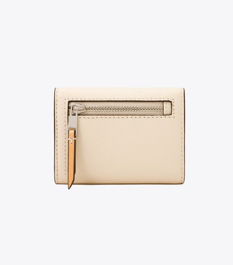 Tory Burch designer 財布 Tモノグラム コントラスト エンボス スモール エンベロープウォレット in Slate 戻る