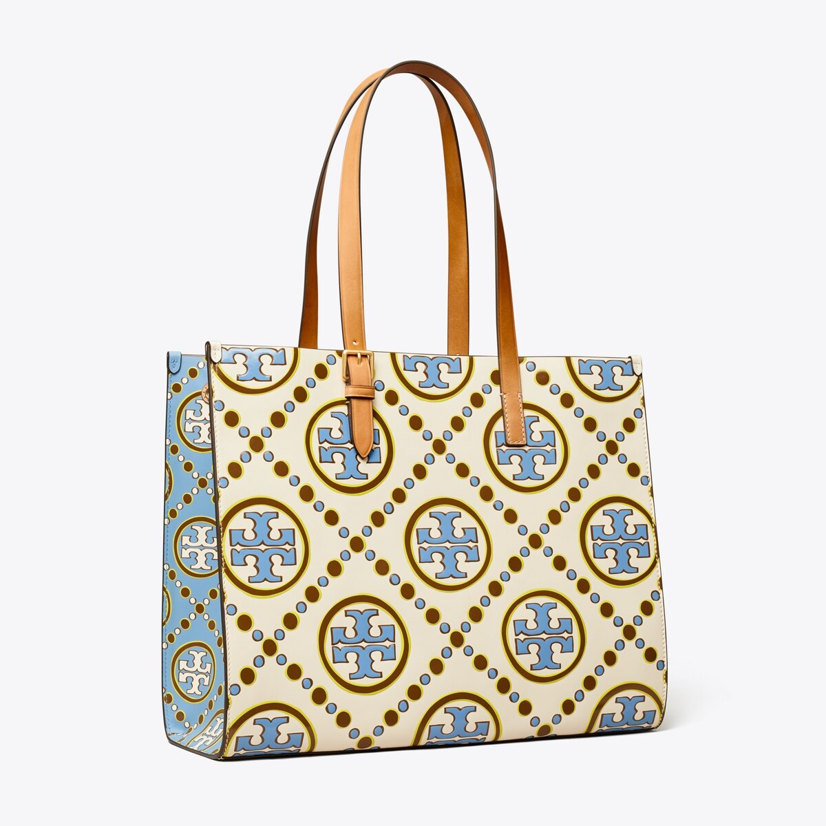 T Monogram Contrast Embossed Tote: Women's Handbags | Tote Bags | Tory ...