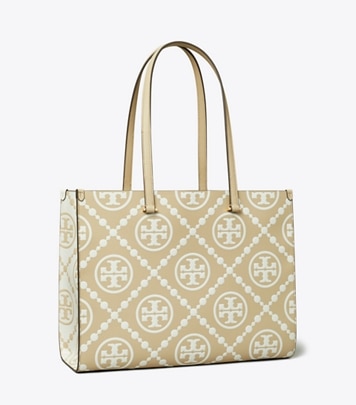 T Monogram Pebble Tote