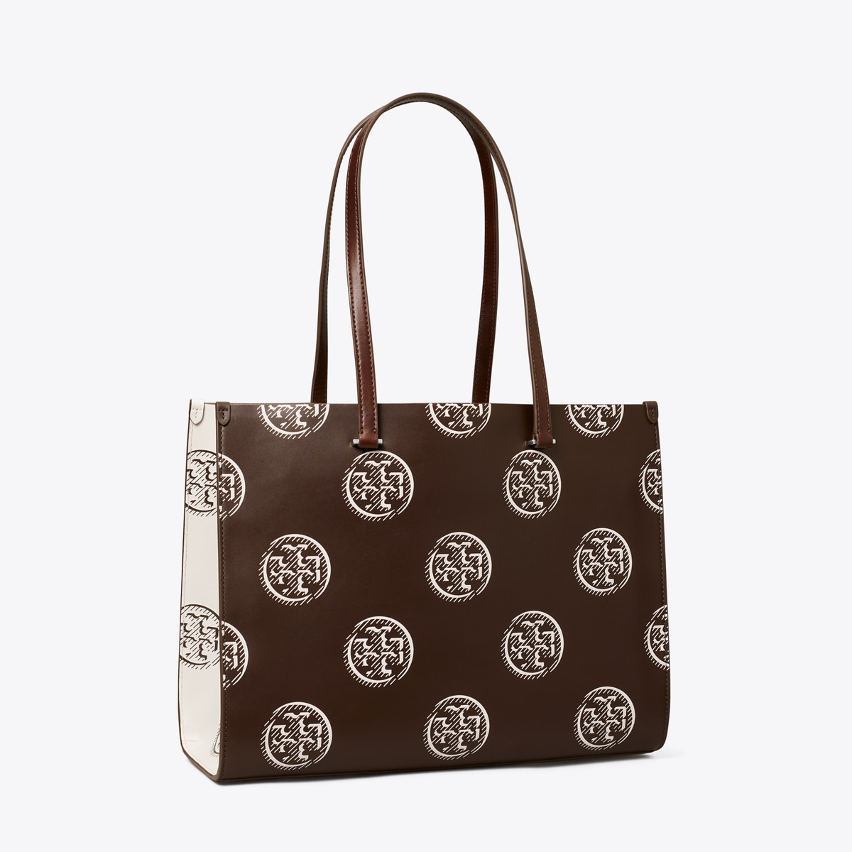 B@TT ロゴ刺繍 ラグ T Monogram Contrast Embossed Tote: Women's Designer Tote Bags