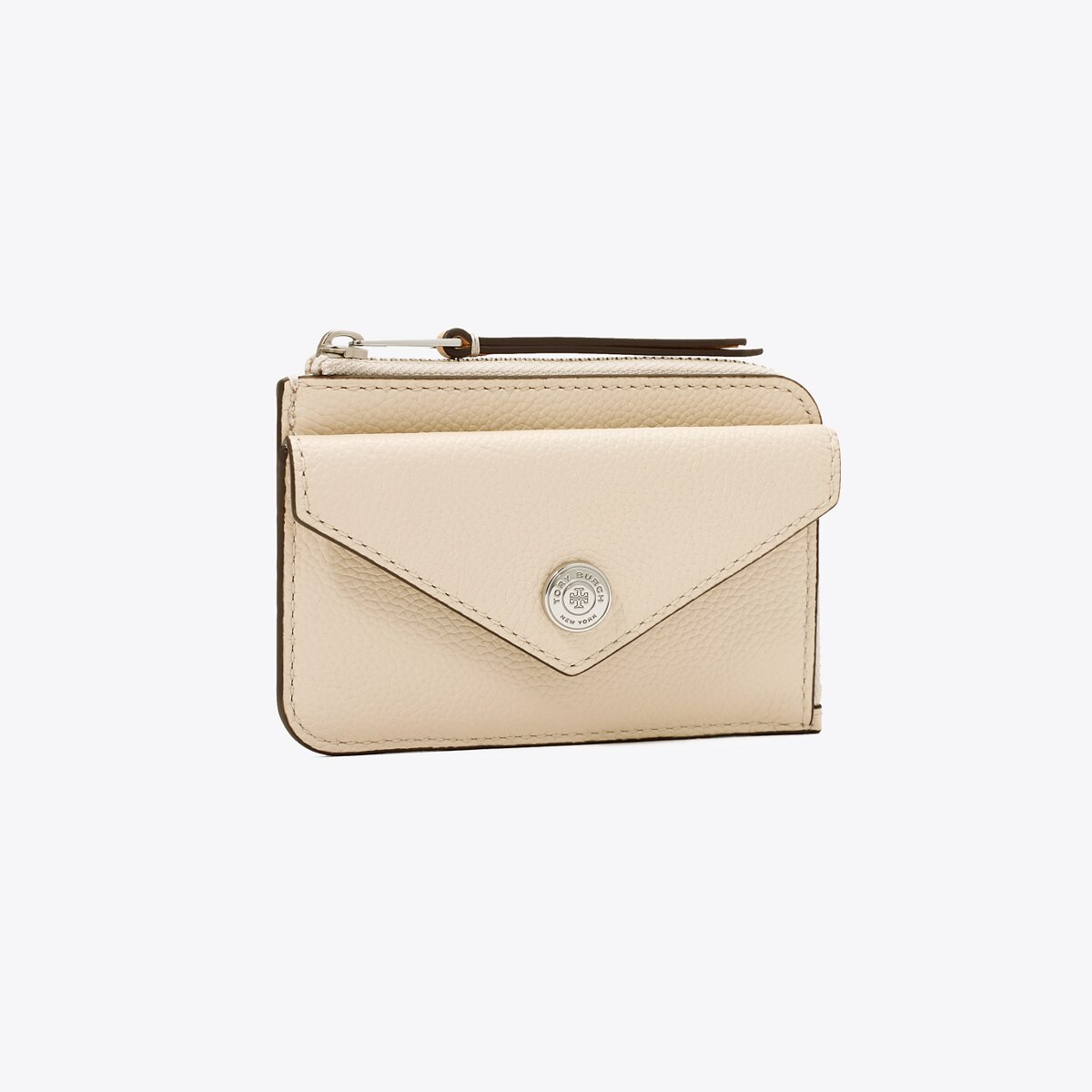 可憐さ◎*TORYBURCH* コントラスト エンボス ジップカードケース Tモノグラム コントラスト エンボス ジップカードケース