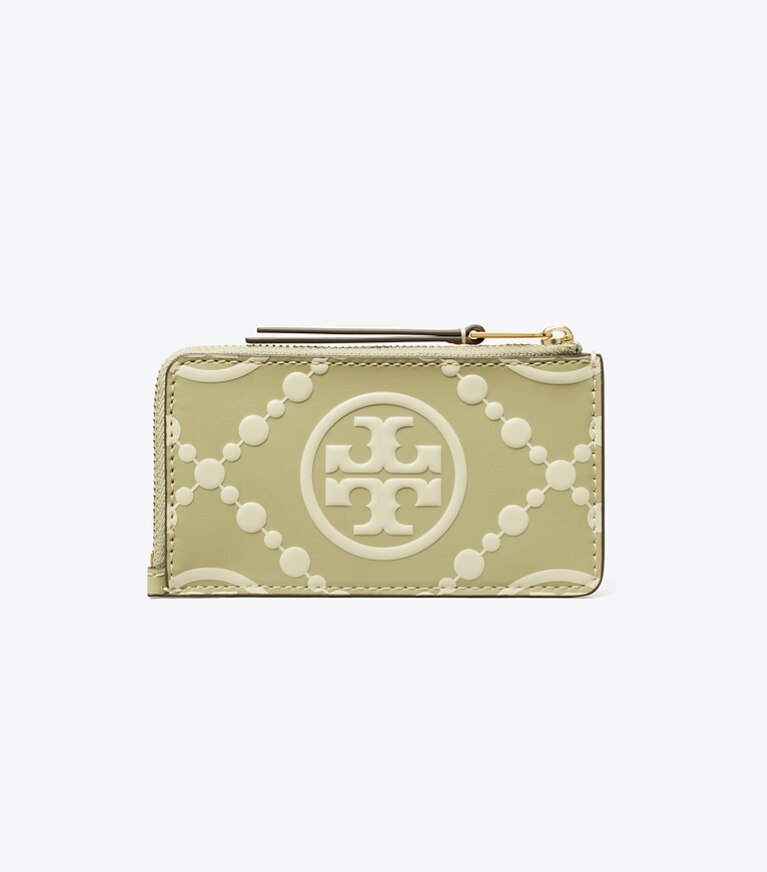 ToryBurch　トリーバーチ　Tモノグラム コントラスト エンボス ジップ値下げしたくま