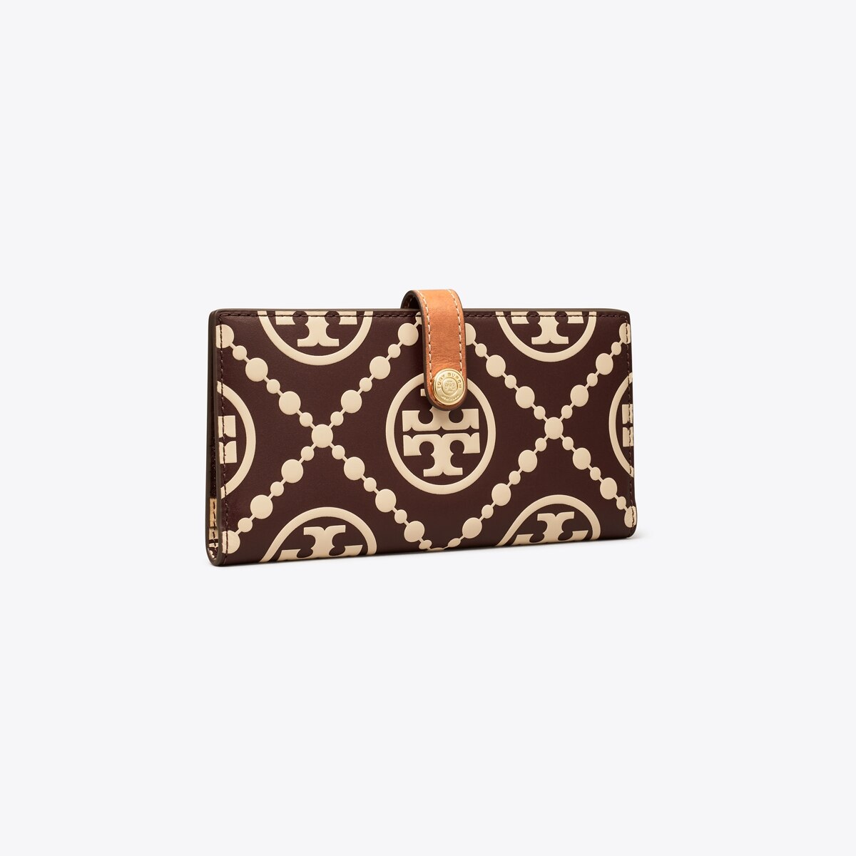 ★ToryBurch★T MONOGRAM CONTRAST EMBOSSED ZIP SLIM WALLET T Monogram Contrast Embossed Zip Slim Wallet: Women's