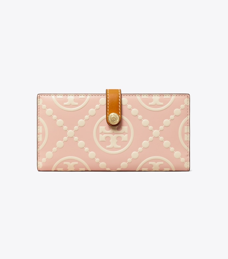 Tモノグラム コントラスト エンボス ジップ スリム ウォレット: ウィメンズ | Tory Burch JP