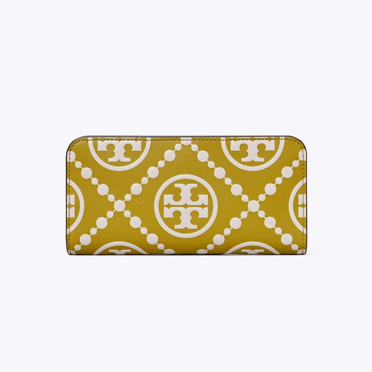 ★Tory Burch★T Monogram Contrast Embossed Zip Slim Wallet T Monogram Embossed Zip Slim Wallet: Women's Designer