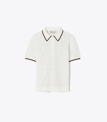 コットンレース ポロトップス: レディース セーター | Tory Burch JP