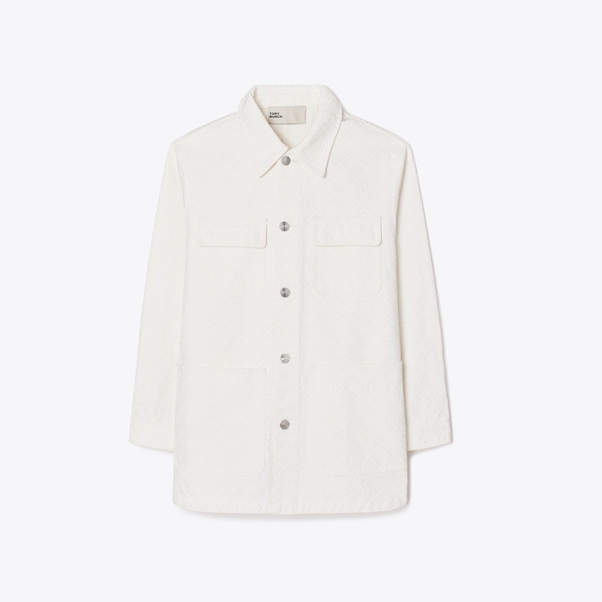 T Monogram Denim Barn Jacket: Women's Designer Jackets | Tory Burch