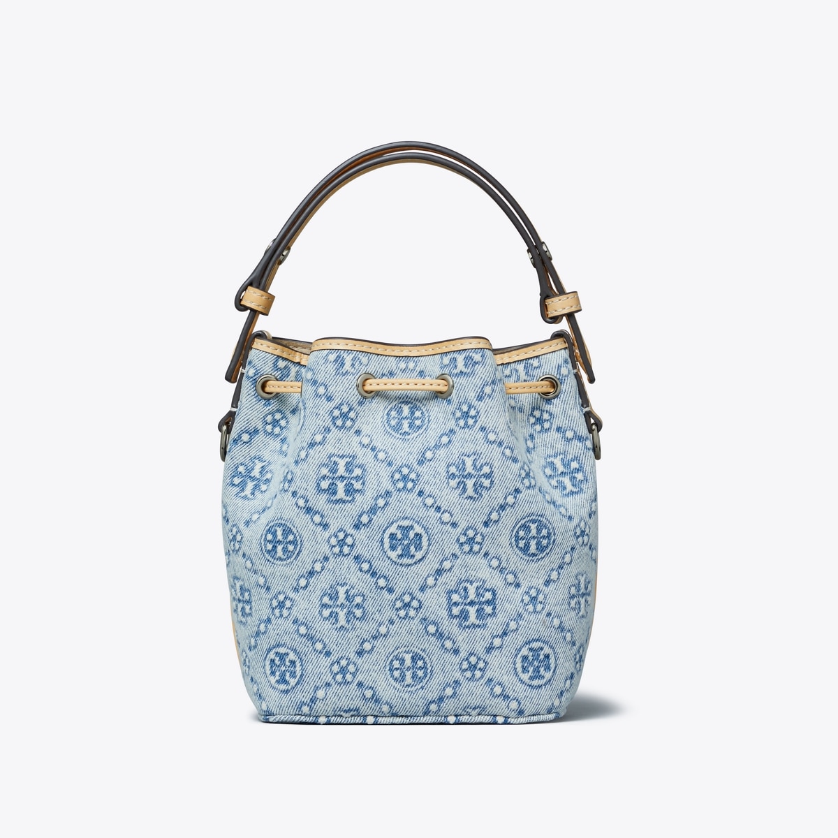 T Monogram Denim Bucket Bag: Women's Handbags | Crossbody