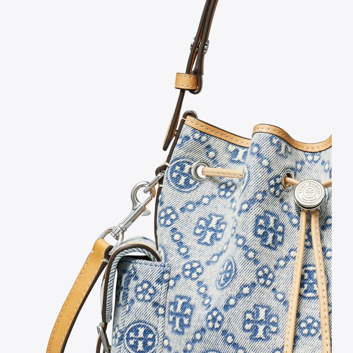 T Monogram Denim Bucket Bag: Women