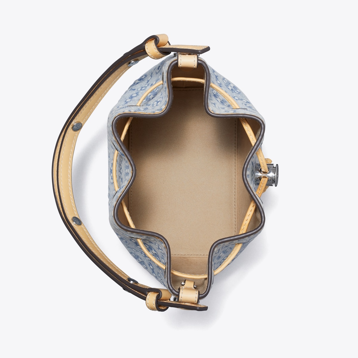 T Monogram Denim Mini Bucket Bag: Women's Handbags