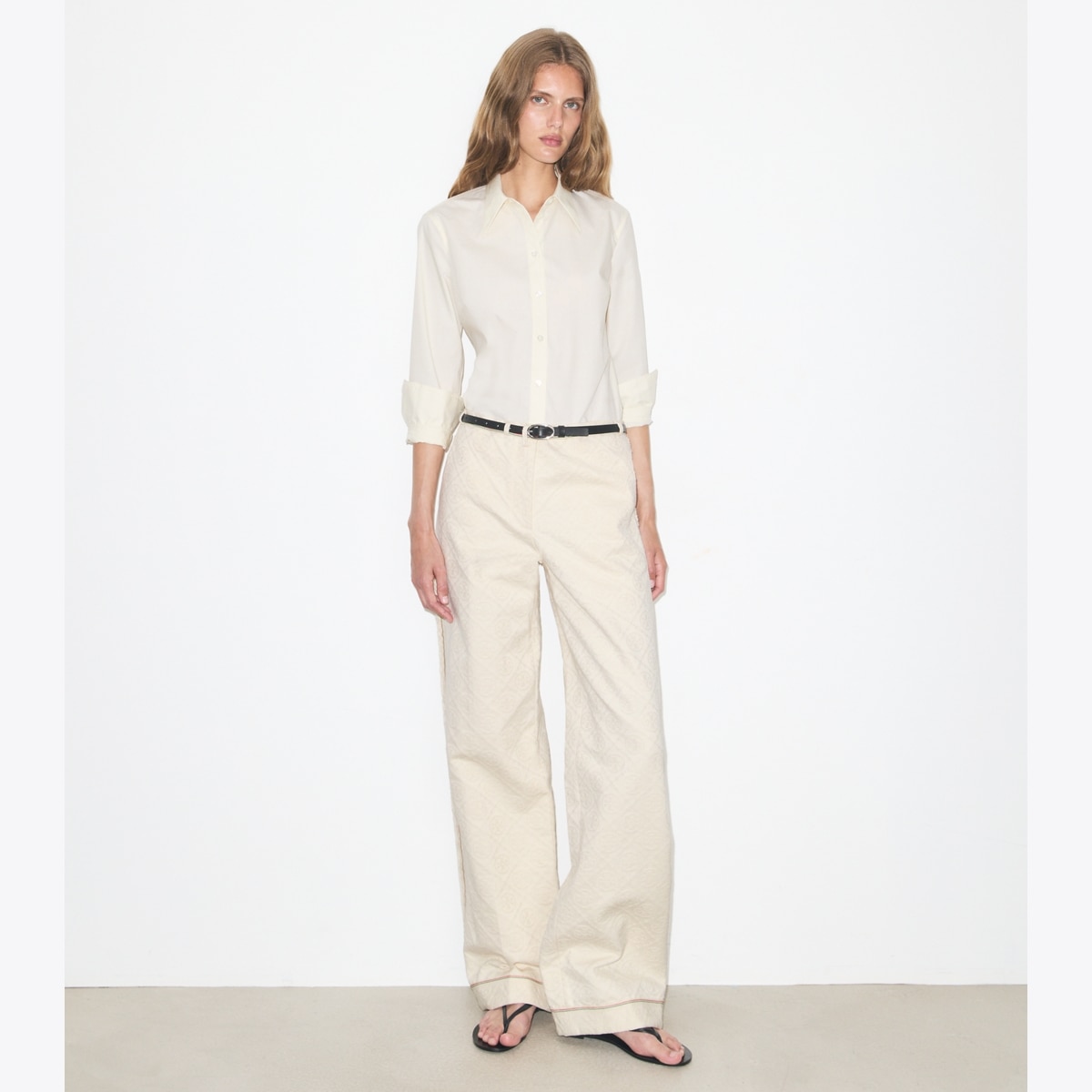 T MONOGRAM DENIM PANT - thumbnail 2