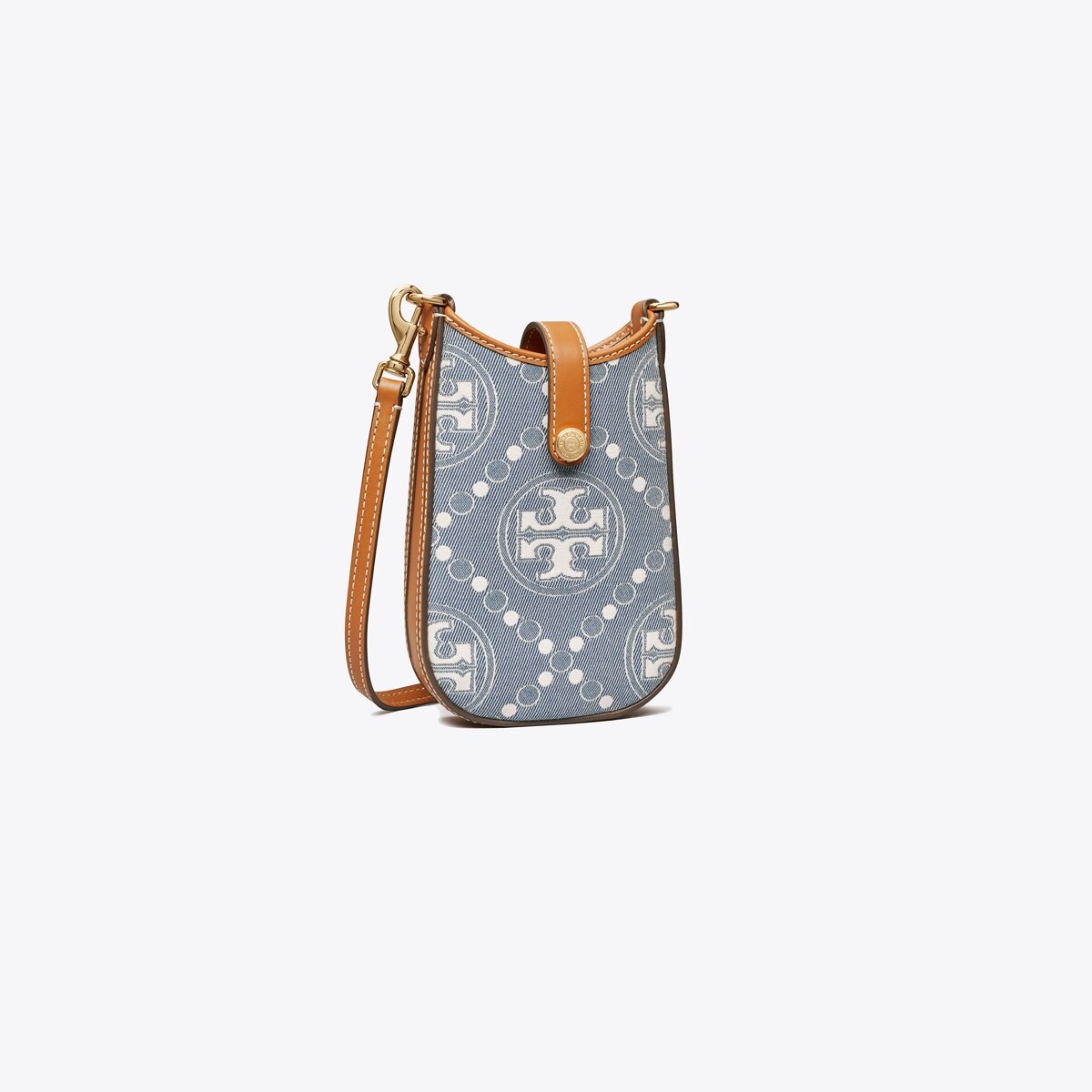 T Monogram Denim Phone Crossbody: Women's Handbags | Mini Bags 