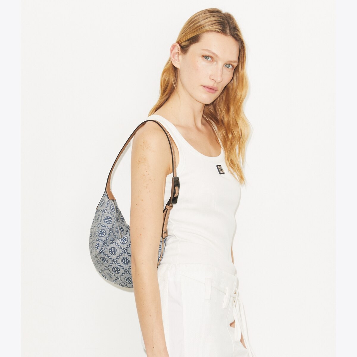 T Monogram Denim Small Balloon Bag: Women's Designer Shoulder Bags