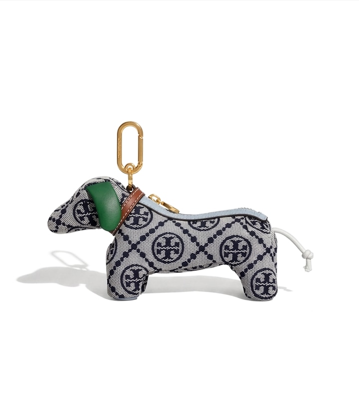 T Monogram Dog Bag Charm