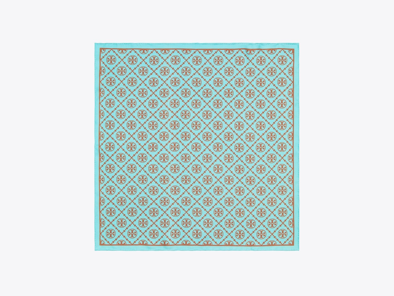 T Monogram Double-Sided Silk Square Scarf : Women's Accessories