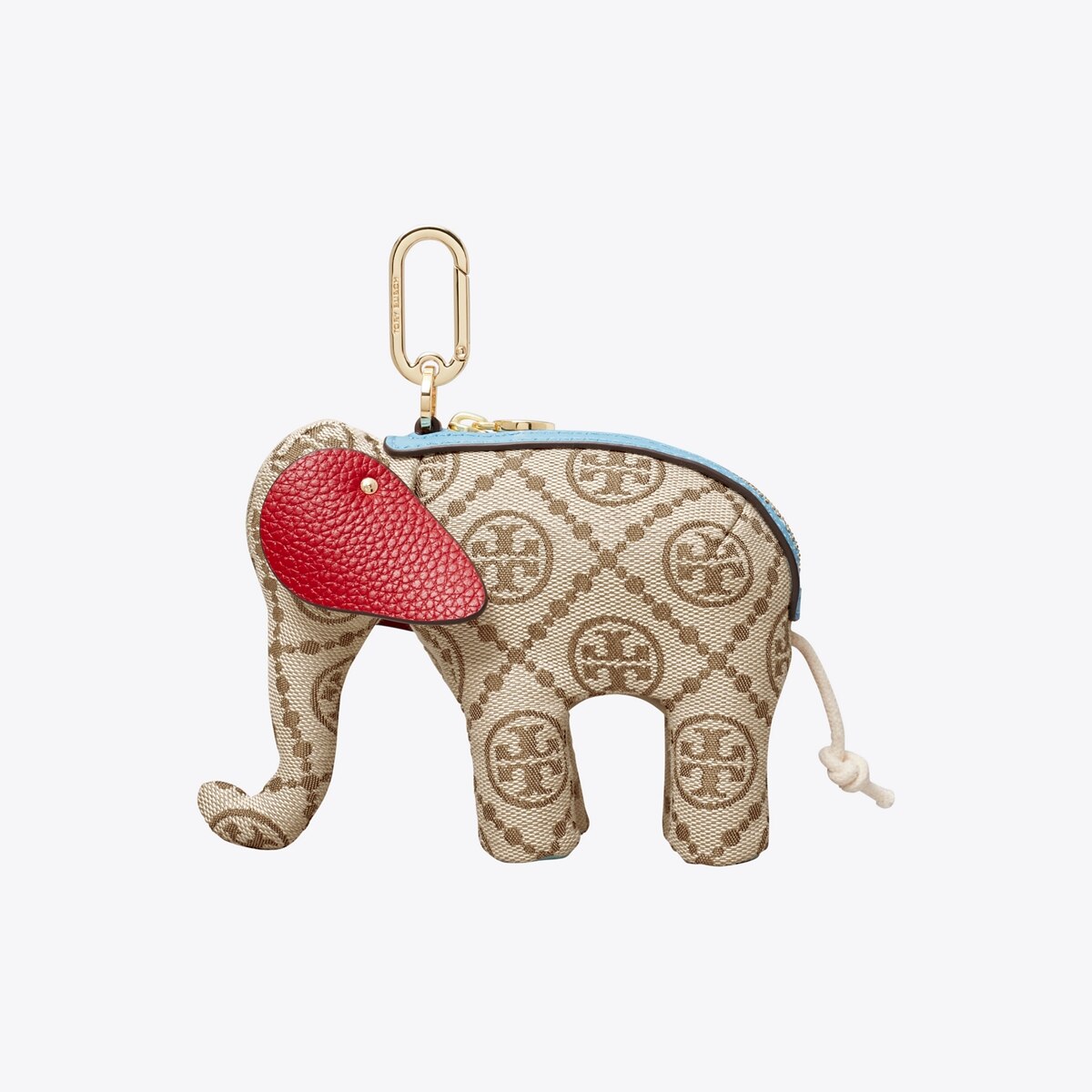 【Tory Burch】Tモノグラム エレファント サイ キーリング T Monogram Elephant Key Ring: Women's Designer Bag Charms