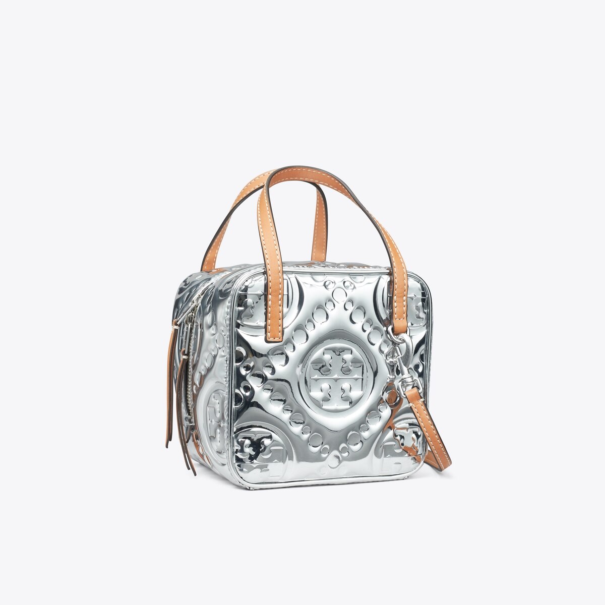 T Monogram Embossed Metallic Cube: Women's Handbags | Crossbody Bags | Tory  Burch EU