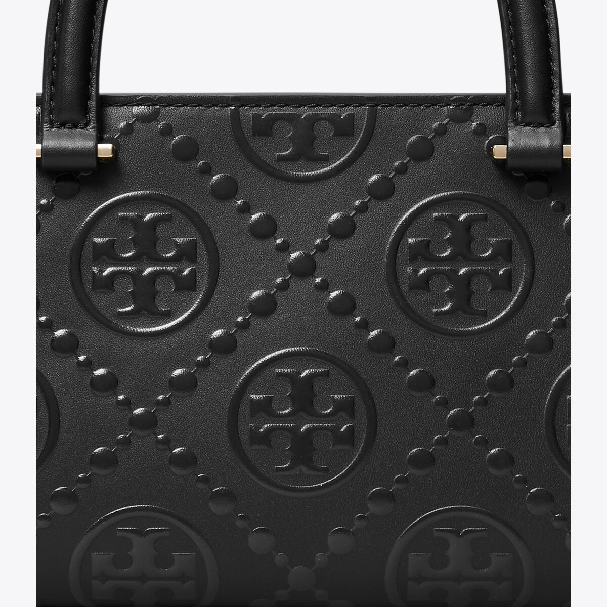 T Monogram Embossed Small East-West Tote: Women's Handbags