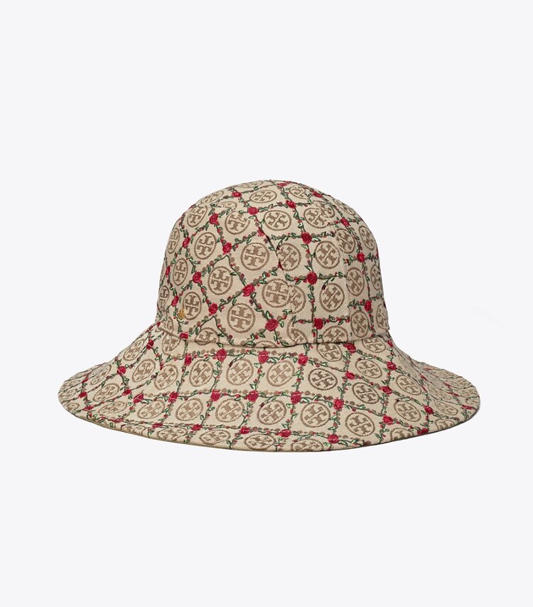 T Monogram Embroidered Bucket Hat : Women's Designer Hats | Tory Burch