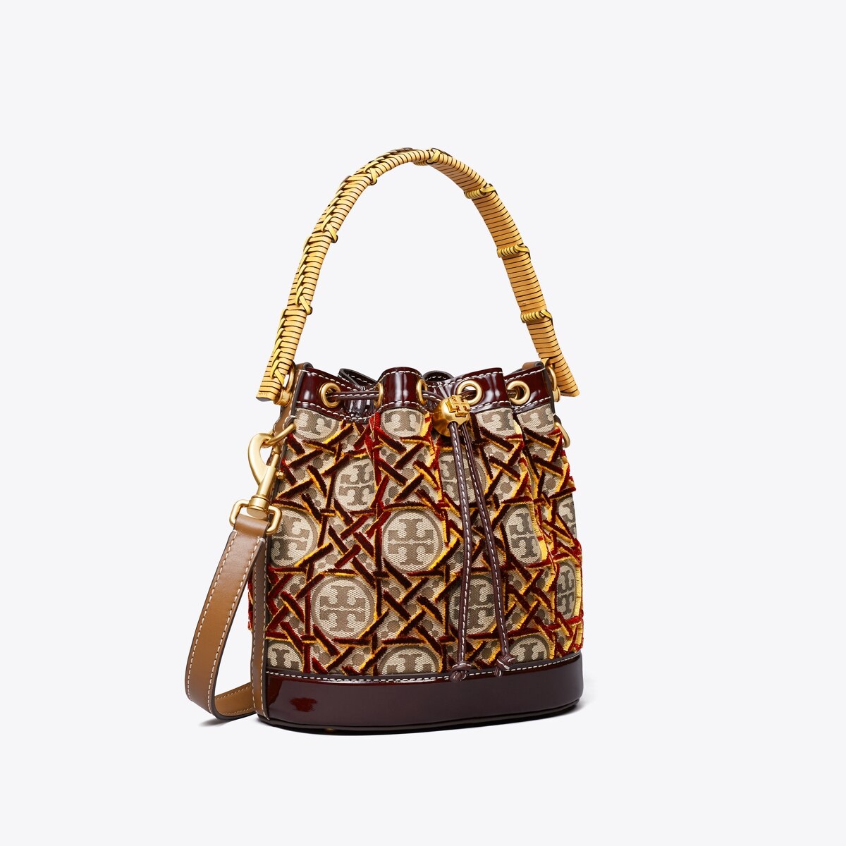 T Monogram Fil Coupé Bucket Bag: Women's Handbags | Crossbody Bags | Tory  Burch UK