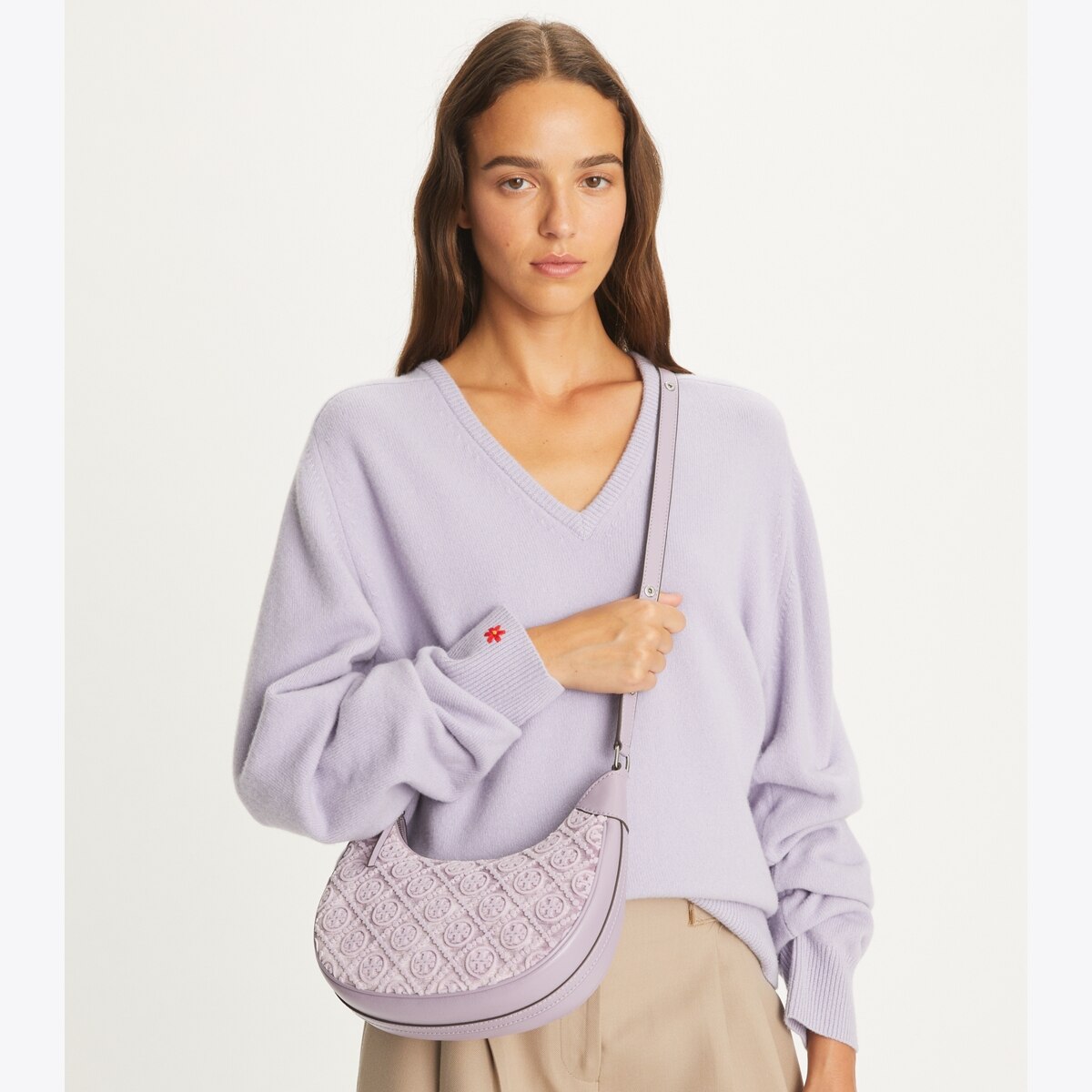 Tory Burch T Monogram Fil Coupe Tote Bag | Purple | FARFETCH