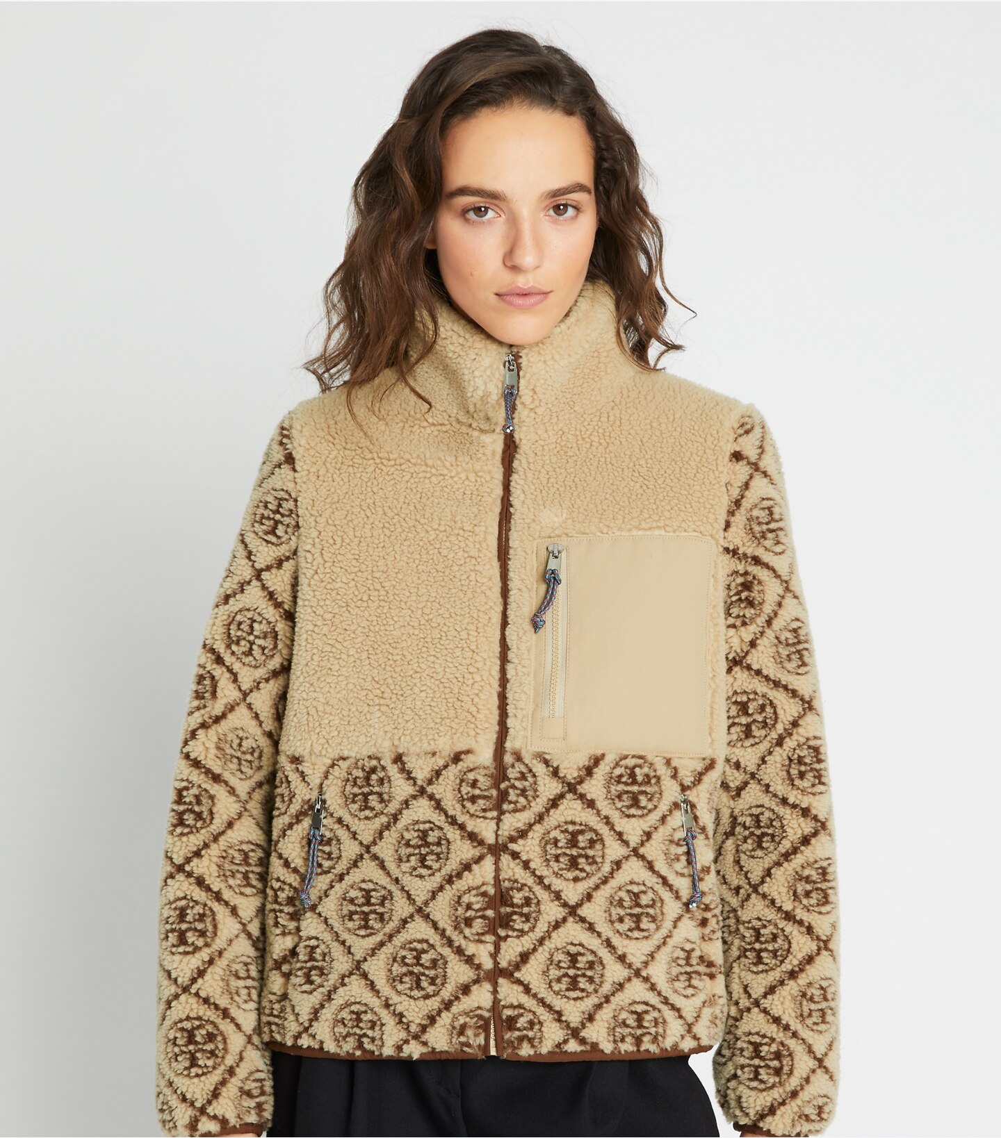 T Monogram Fleece Jacket