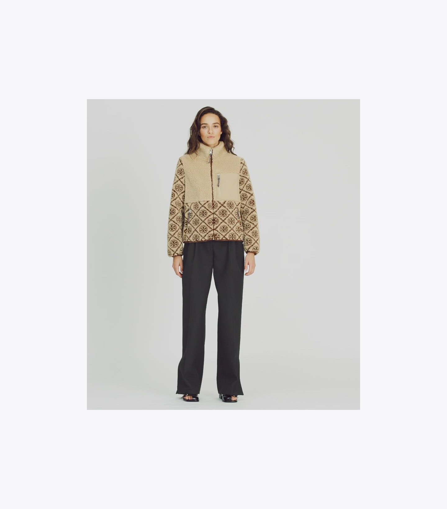 T Monogram Fleece Jacket